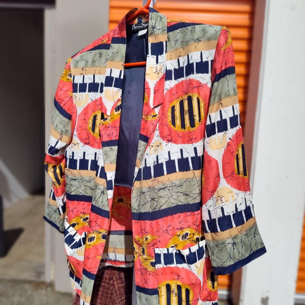 Patterned Blazer Barrie Stephens 1980's